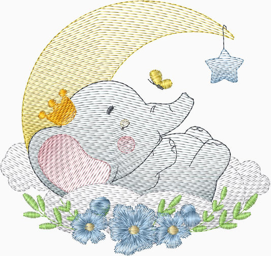 Elefante en la luna - 0001