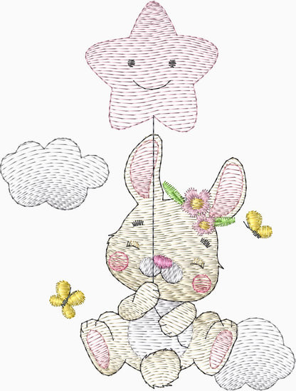 Conejita con nubes - 0009