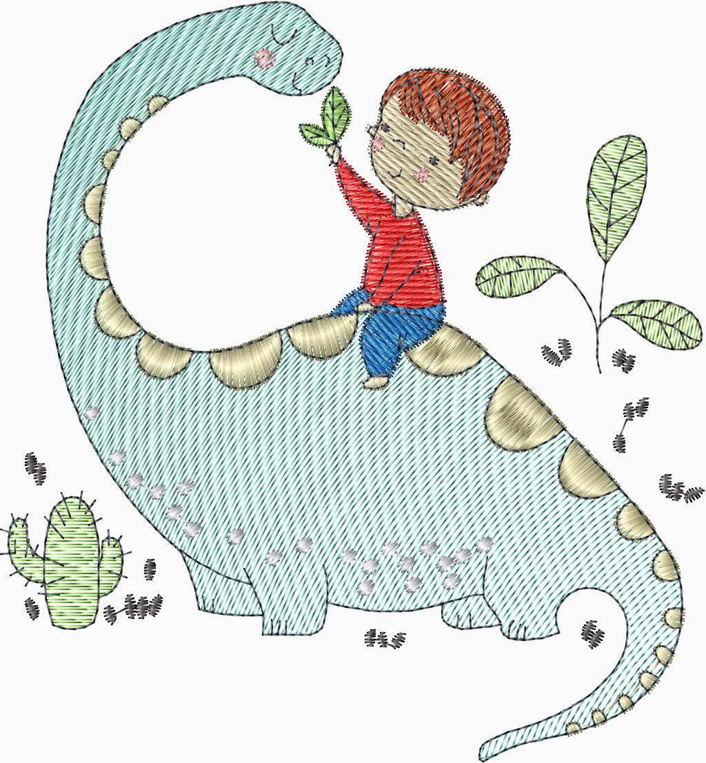 Niño en Dino - 0025
