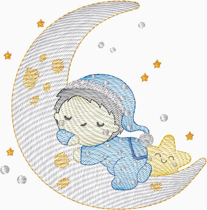 Luna y estrellas- 0035