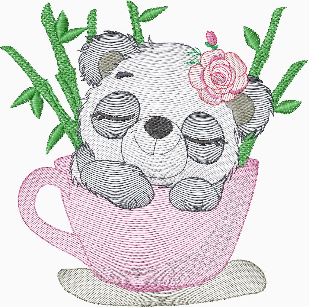 Panda en taza- 0037