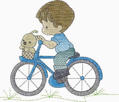Niño en bicicleta - 0100