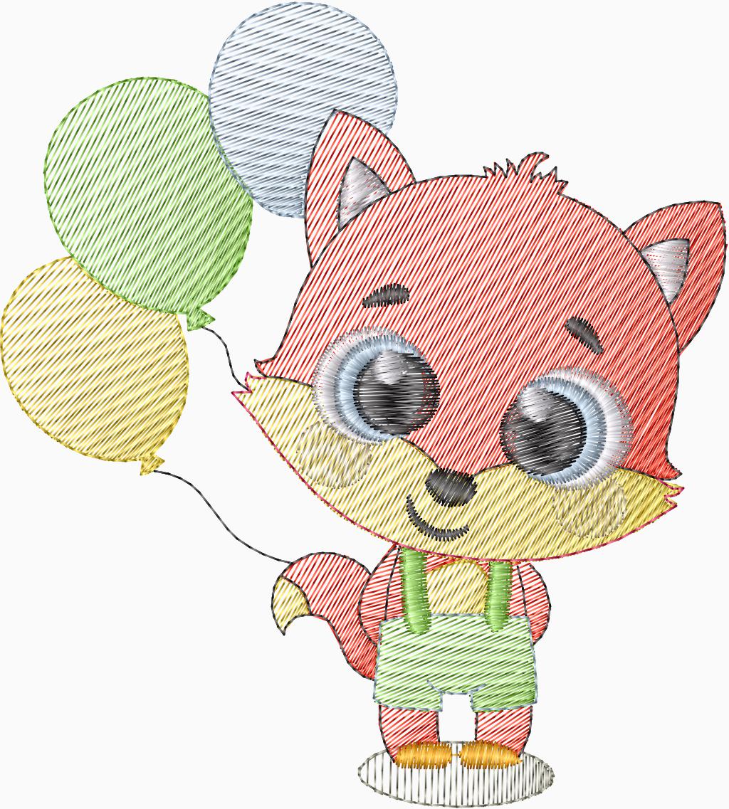 Zorro con Globos - 0111