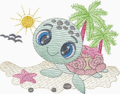 Tortuga en arena - 0168