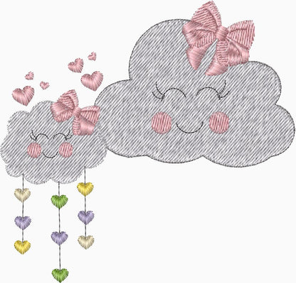Nube con corazones - 0171