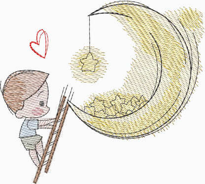 Niño en la luna  - 0174