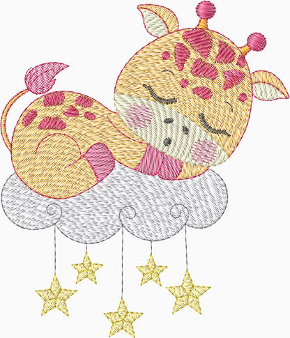Jirafa durmiendo - 0181