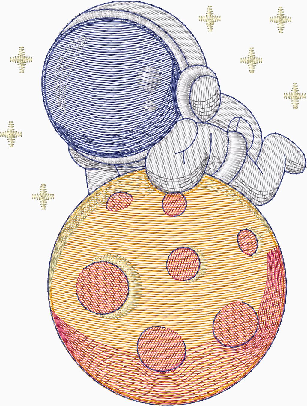 Astronauta en la luna - 0188