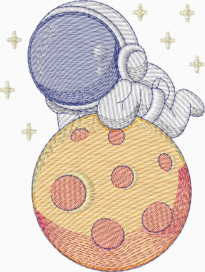 Astronauta en la luna - 0188