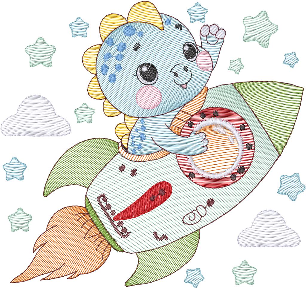 Baby Dino en  Cohete- N0295