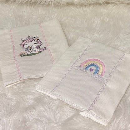 Unicornio 🦄 Set de 2 pañitos con trutru
