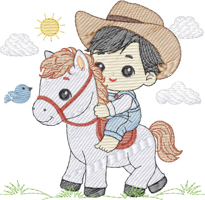 Niño con Caballo - N0306