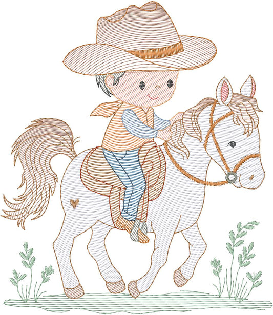 Niño con Caballito - N0308