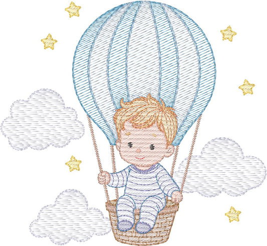 Niño en Globo - N0018