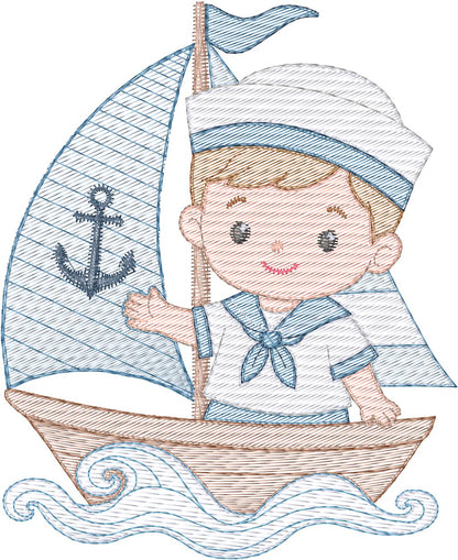 Niño en Velero - N0019