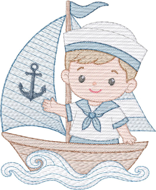 Niño en Velero - N0019