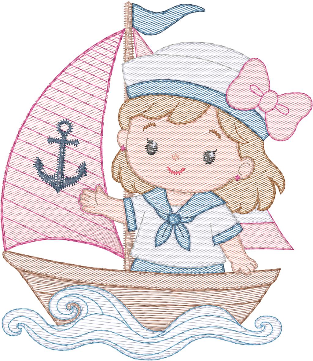 Niña en Velero - N0022