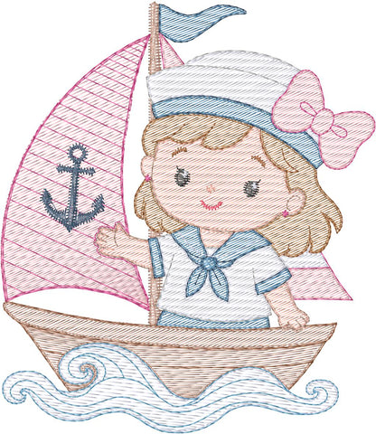 Niña en Velero - N0022