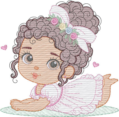 Niña con traje - N0023