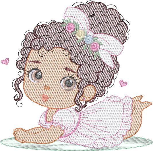 Niña con traje - N0023