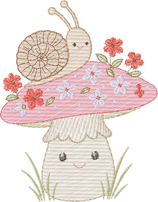 Hongo con Caracol - N0029