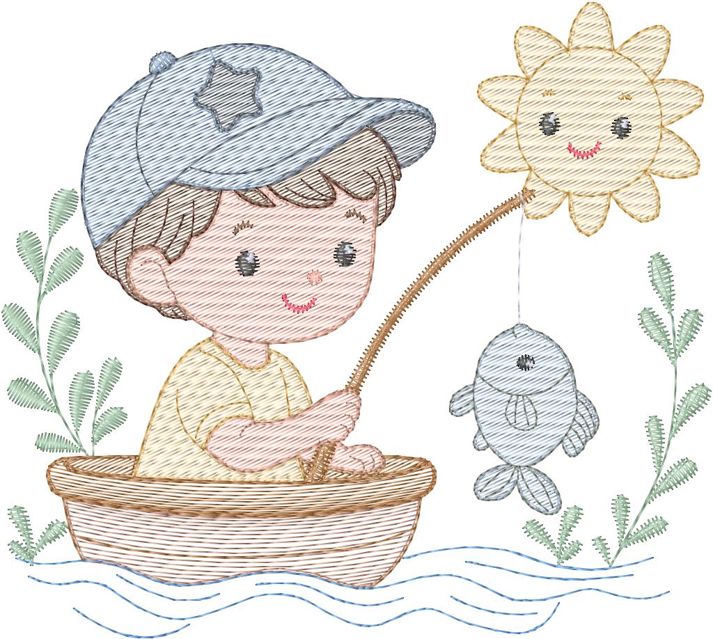 Niño pescador - N0035