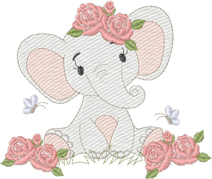 Elefantita floral - N0041