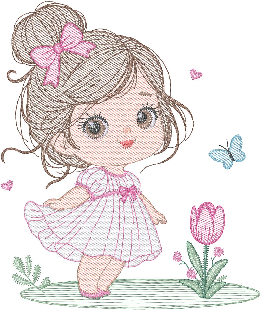 Niña Floral - N0073