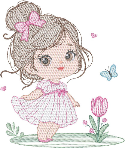 Niña Floral - N0073