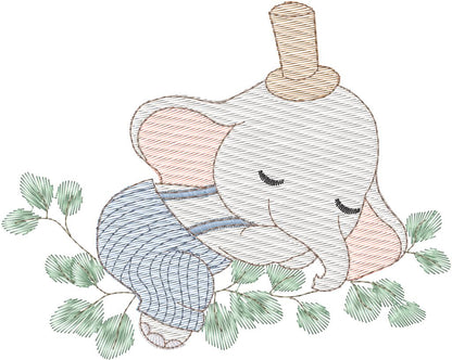 Elefante en rama  - N0112