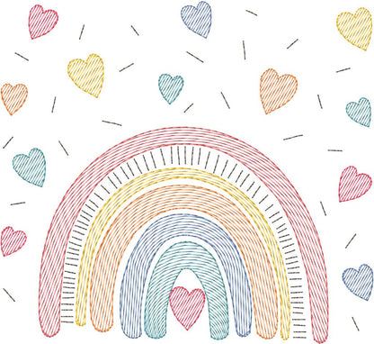 Arcoíris Corazones - N0142