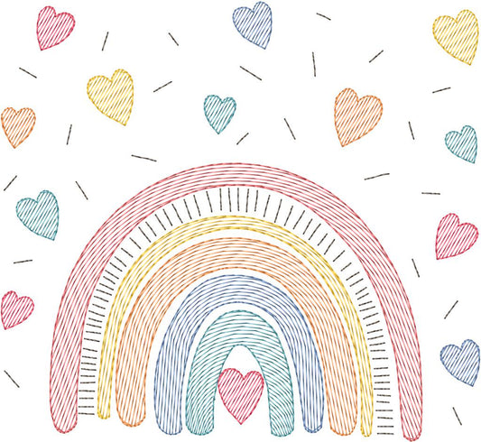 Arcoíris Corazones - N0142