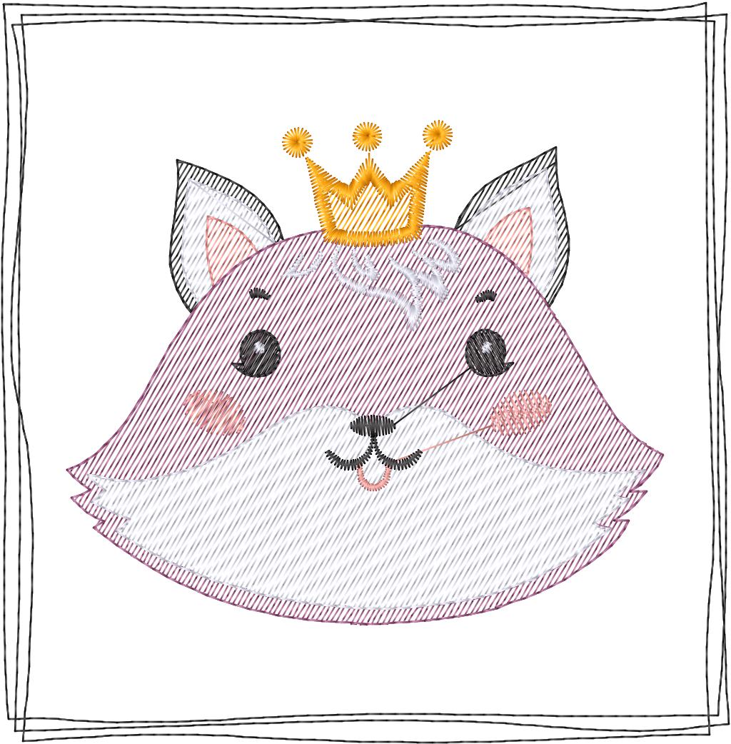 Fox con Corona  - N0163