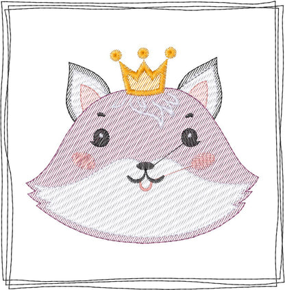 Fox con Corona  - N0163