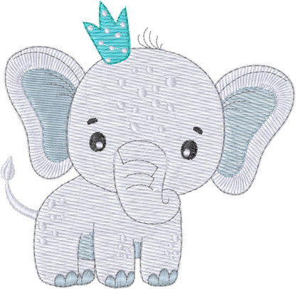 Elefante con corona- N0170