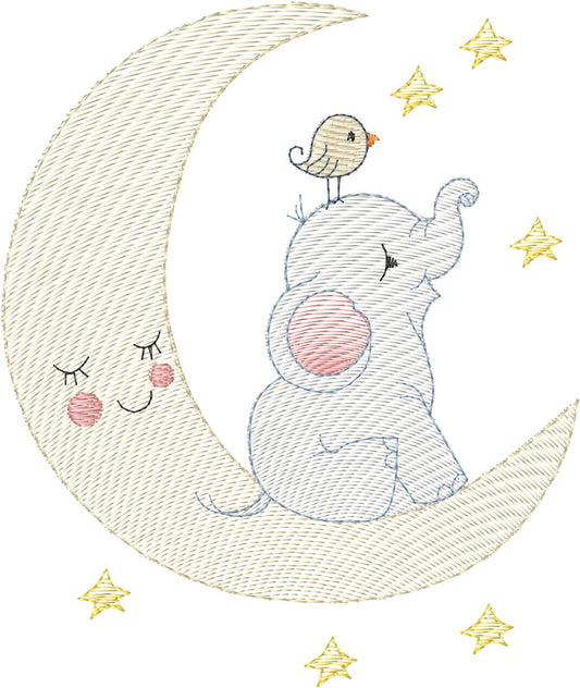 Elefante en la luna- N0172