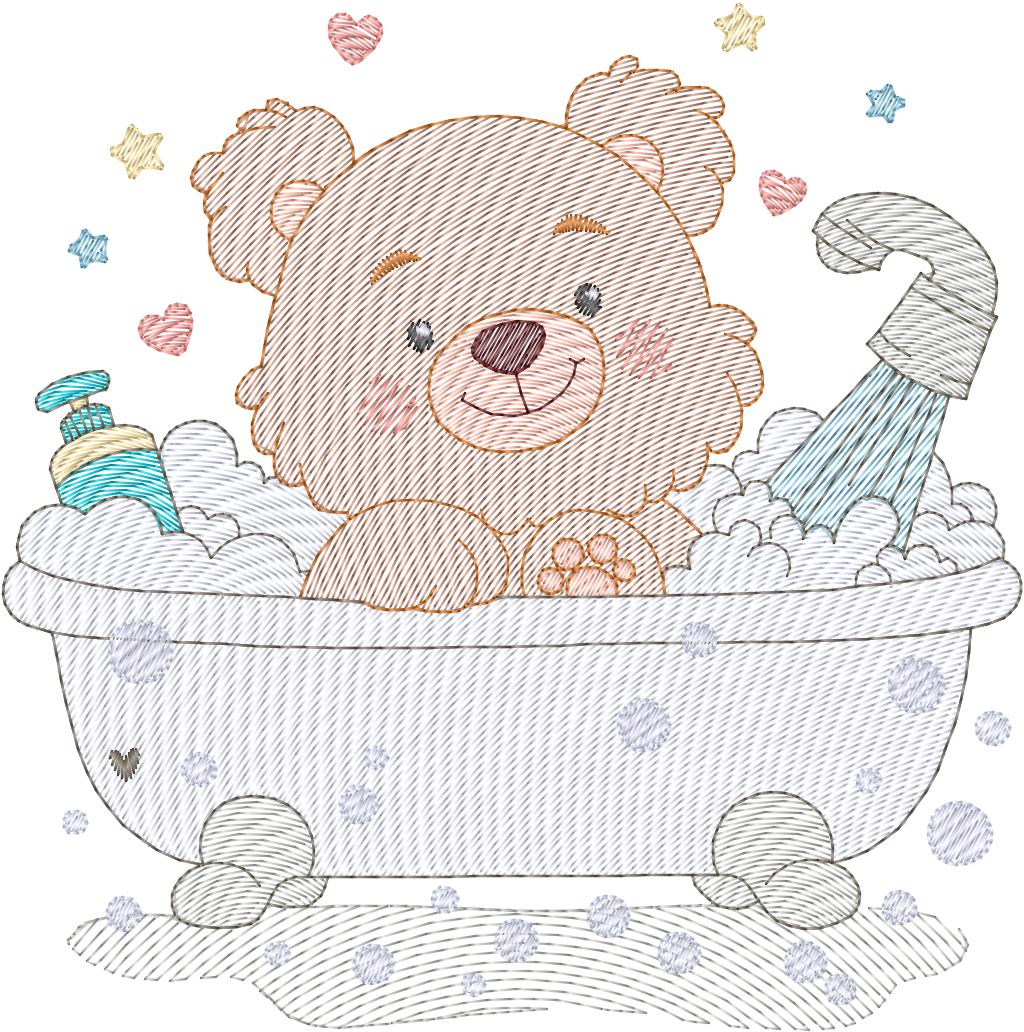 Osito en la ducha- N0179