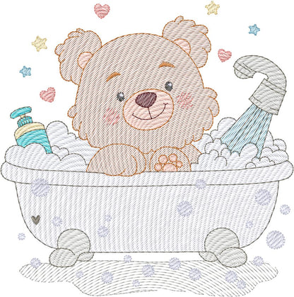 Osito en la ducha- N0179