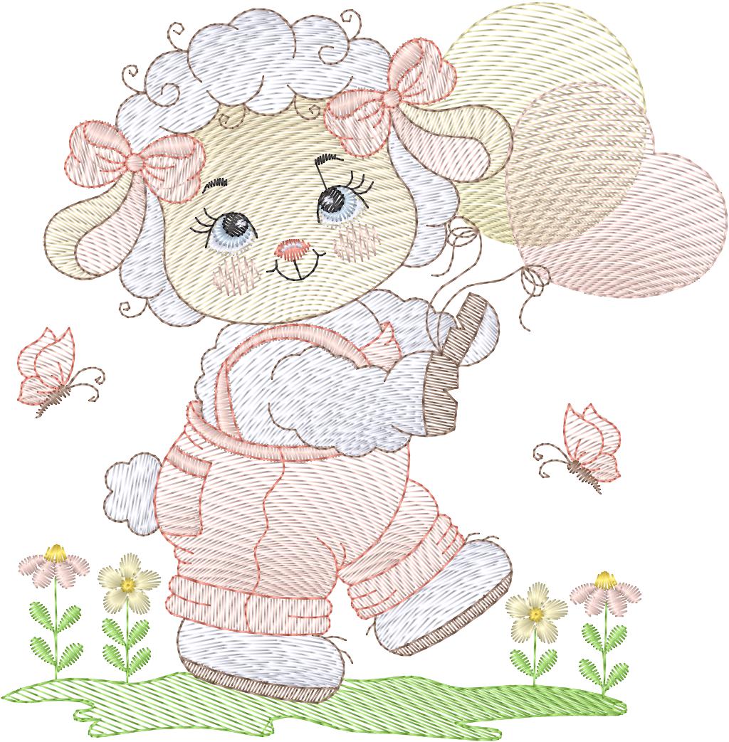 Ovejita con globos - N0190