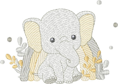 Elefante en Arcoíris- N0196