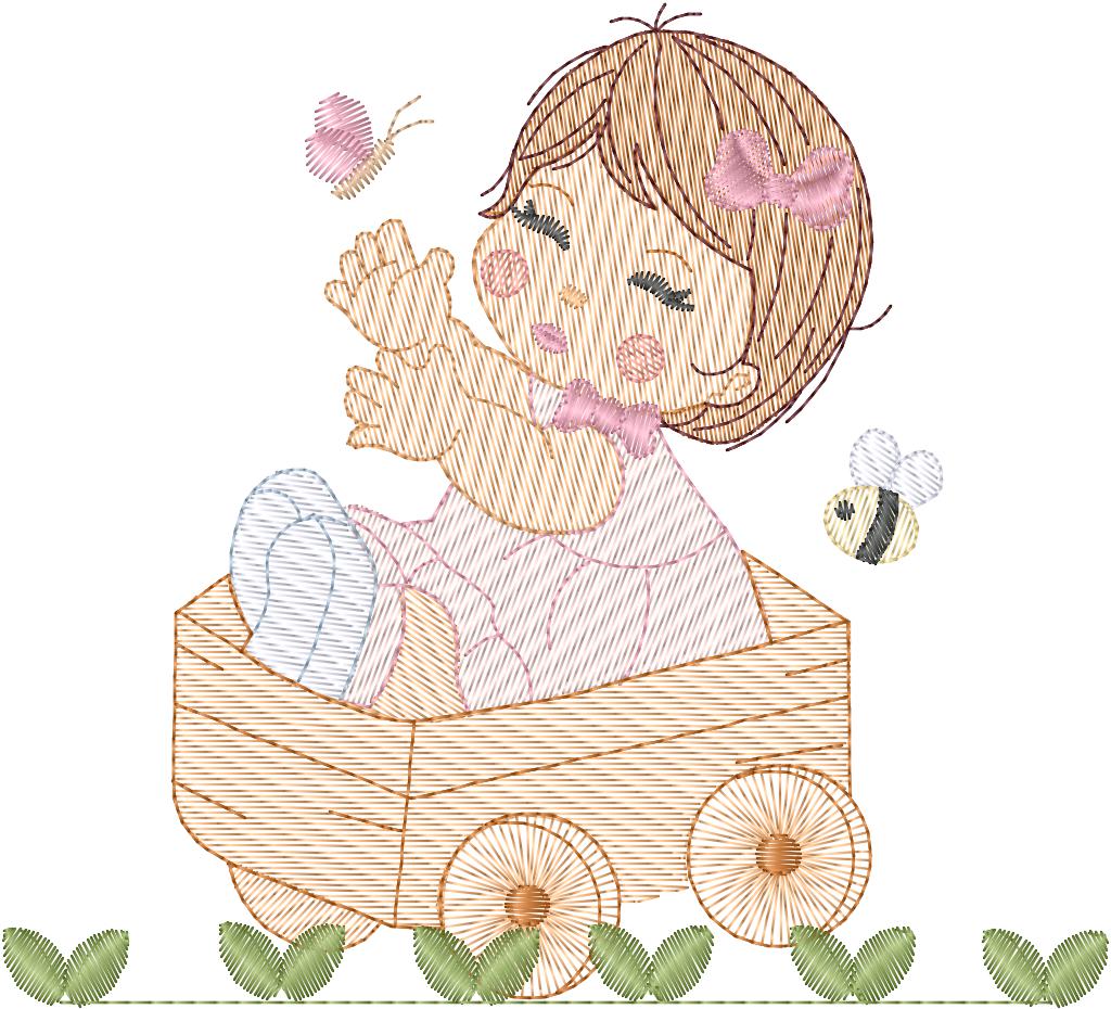 Niña en carrito - N0211