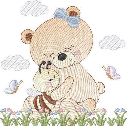 Osita con abejita - N0226