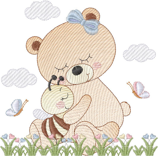 Osita con abejita - N0226