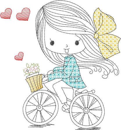 Niña en Bicicleta - N0235