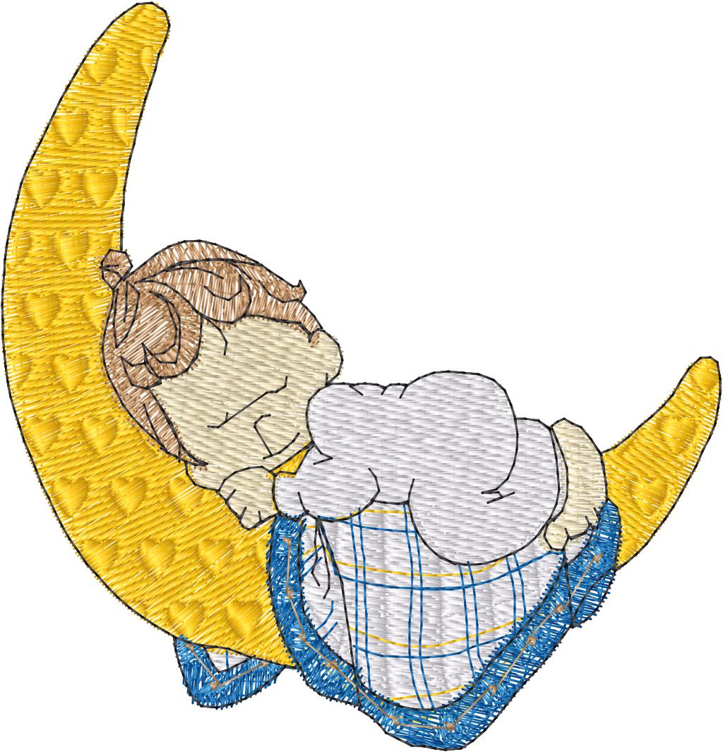 Niño en la luna - N0236