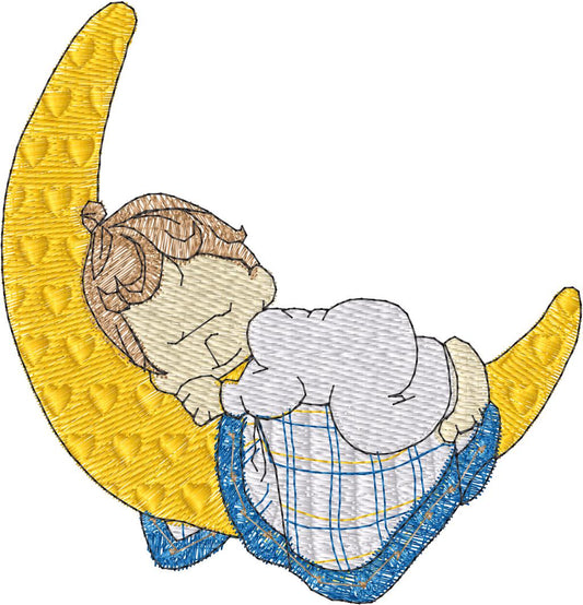 Niño en la luna - N0236