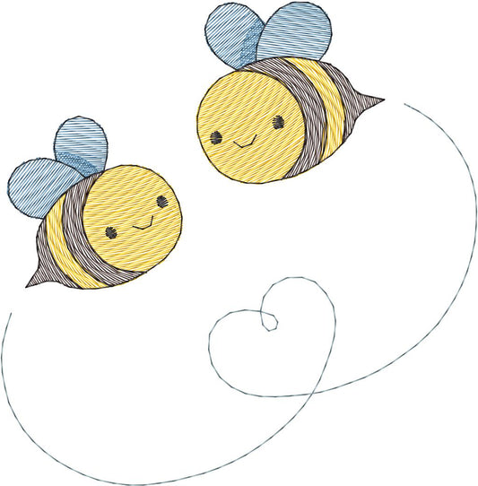 Abejitas con corazón- N0259