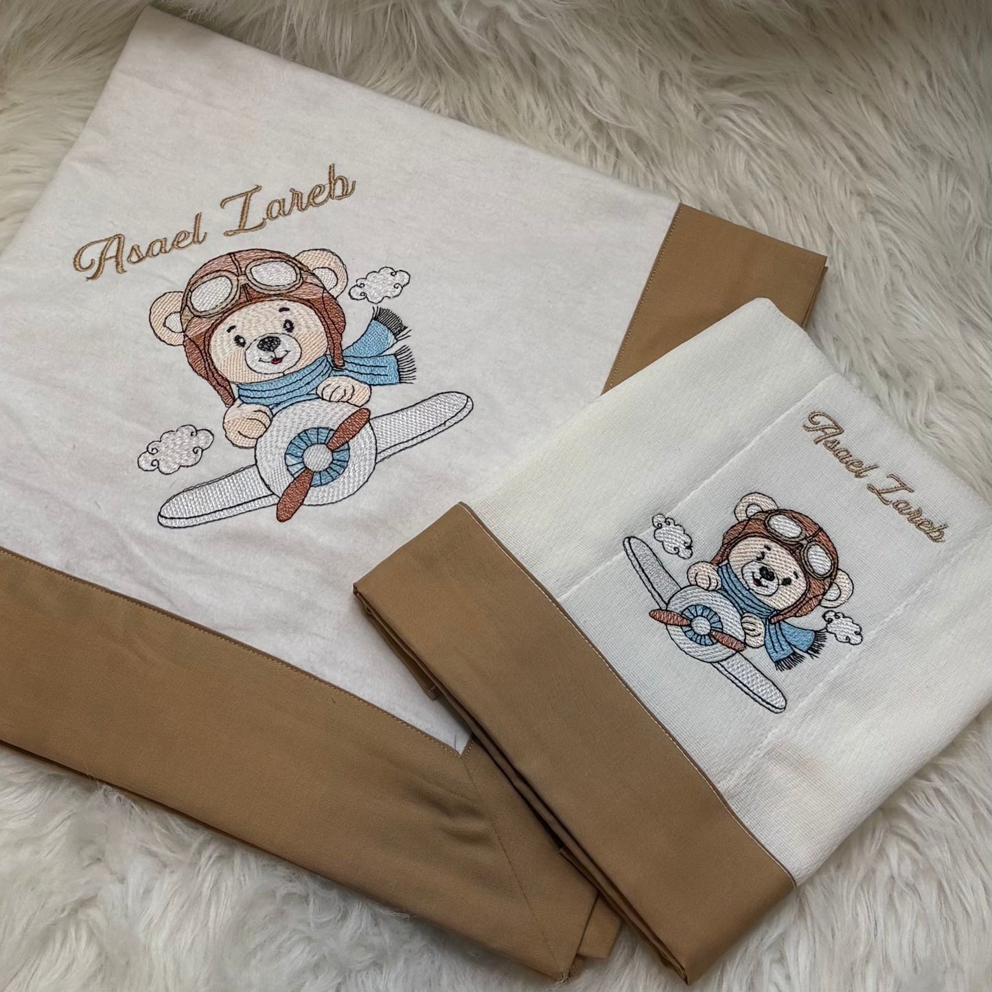 Set de Sabana Mitrada y Paño